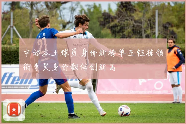 中超本土球员身价新榜单王钰栋领衔李昊身价翻倍创新高